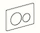 Geberit 115.882.DW.1 Betätigungsplatte für 2 Mengen, Dunkelschwarz, 24.6 x 16.4 x 1.2 cm