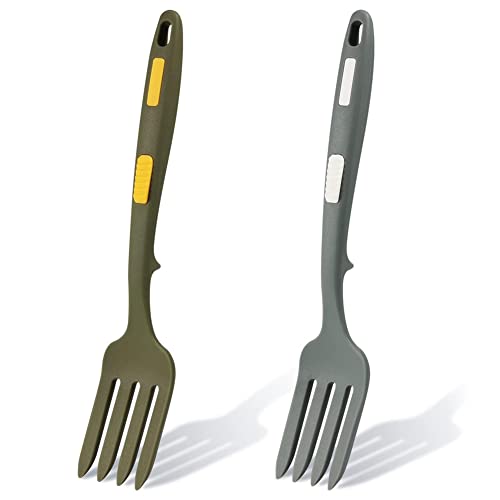 Dissot - Tenedor de silicona para hornear (2 unidades, antiadherente, multifuncional, resistente al calor, para hornear