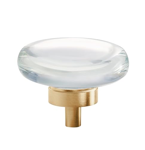 Amerock 1-3/4" Round Glacio Clear/Champagne Bronze Cabinet Knob