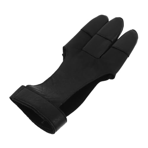 KOMBIUDA Three Finger Protector for Bows Breathable Reinforced Finger Guard for Outdoor Training and Competitions for Enhanced Accuracy and Comfort