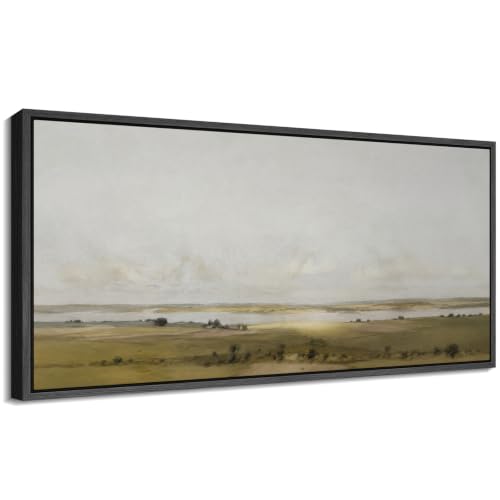 Image of MUDECOR Extra Large Framed Canvas Print Wall Art Lake for Living Room