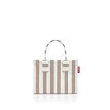 reisenthel daily shopper XS summerstripes coffee – Moderner, geradliniger Shopper für jeden Anlass - praktische Handtasche, groß genug für Ihre Einkäufe und Ihre Alltagsgegenstände