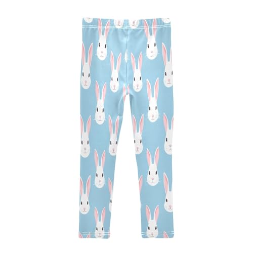 Toddler Girls Leggings Printed Yoga Pants Leggings White Rabbit Heads for Kids2