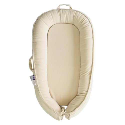 Image of Infant Lounger, Baby Nest Cover for Baby Girls & Boys, Newborn Essentials for Baby 0-18+ Months, 100% Cotton Breathable(CreamyWhite, Corduroy)