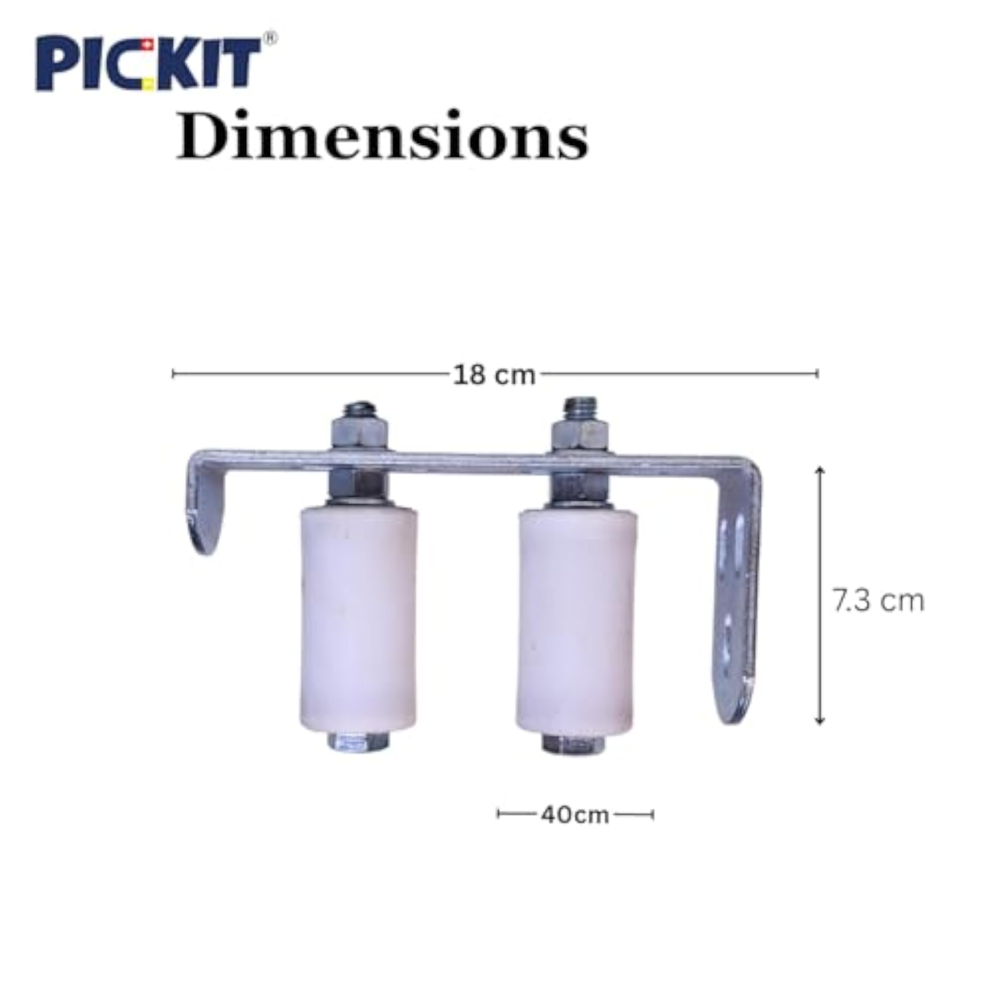 Adjustable Steel L-Bracket Sliding Gate Roller Guide Set