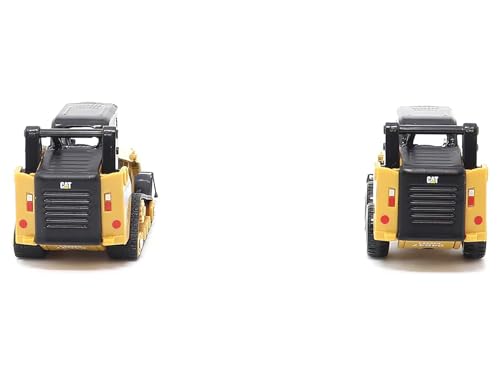 Set de 2 modelos 1:64 cargadoras 272D2 y 297D2 amarillas miniatura 6
