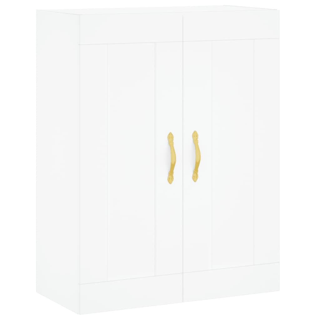 Highboard - Armario de madera (69,5 x 34 x 180 cm), color blanco