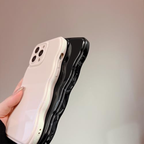 Coque iPhone 11 Pro Max vintage en silicone souple antichoc à bords ondulés