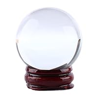 WGFOIP Kristallkugel, 40 mm, Kristall, Klar, Klassisch, Heimdekoration, Feng Shui, Wahrsagungen