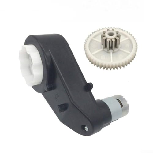 24V 20000RPM Gearbox with High Torque 24V DC Motor for Kids Ride On Car Parts, Electric Motor with Gear Box High Speed DC Motor Match Children Ride On Toys Accessories