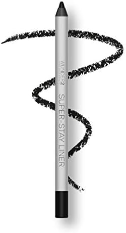 Wunder2 SUPER-STAY Makeup Eyeliner Pencil Long Lasting Waterproof, Matte, Essential Black