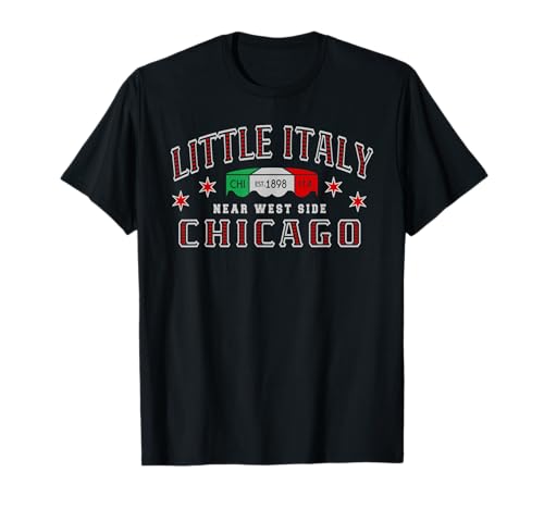 Chicago Italian Flag Little Italy Near West Side Heritage T-Shirt