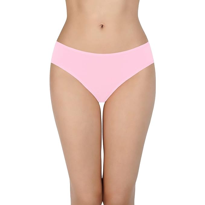Image of LOURYN KOULYN Solid Low Rise Cotton Bikini Panty Pack(Pack of 3)