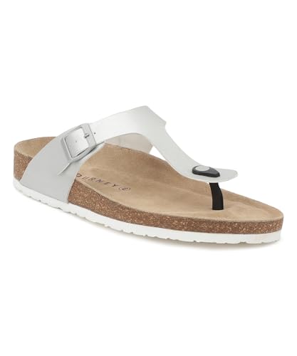 Image of HF JOURNEY Nivera 2.0 Men's Cork Footbed Thong Sandal,Slip On Entry,(Size 41-46) BlackPU, Casual Lounging Slipper, EVA Sole, Flat Heel,Nivera 2.0 - Black (41)