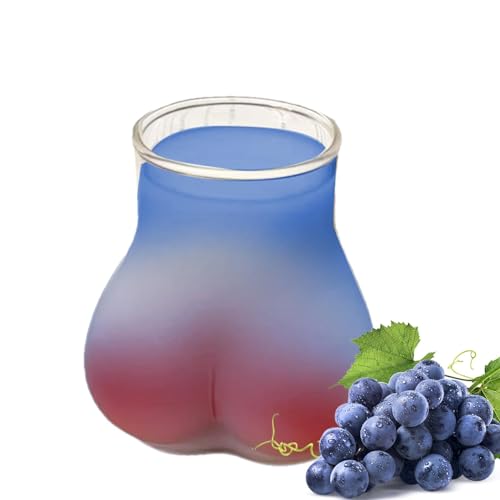 PRIMUZ Lindas copas de cóctel, 450 ml, divertida taza de vino, copas de vino funky, copas de extremo en forma de cerveza para jugo de leche, bebidas frías, whisky y vino