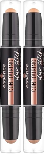 Essence Cosmetics Duo Contouring Stick Viso, Opacizzante, Definizione, Risultato Istantaneo, Opaca, 2.76 g (Confezione da 2)
