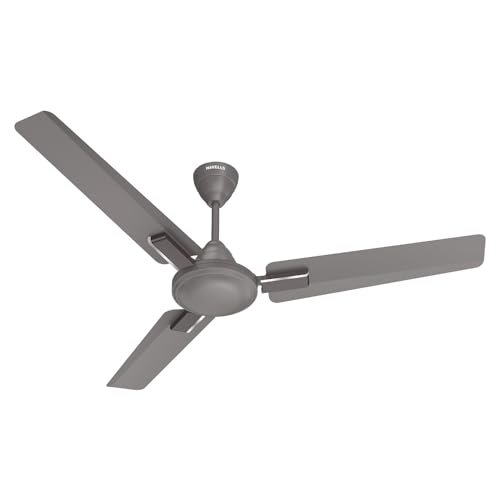 Image of Havells 1200mm Thrill Decor Energy Saving Ceiling Fan| High Speed, High Air Delivery| Strong & Powerful Motor|Air Delivery: 220 m /min| Speed: 370 RPM| 2 Year Warranty |(Pack of 1, Stone Grey)