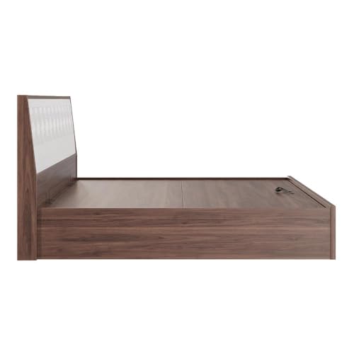 Image of Wakefit Bed | 3 Yr Warranty | King Size Bed, Comes with Hydraulic Storage, Noise-Free, Density: 680-750 kg /m, Termite & Borer Resistant, Fits Mattresses Up to 8 inches(Gibeon 78x72- Columbian Walnut)