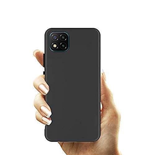 Image of Mobile Back Cover Case for Poco C3 (Silicone Case|CameraProtection|Black SC1510)
