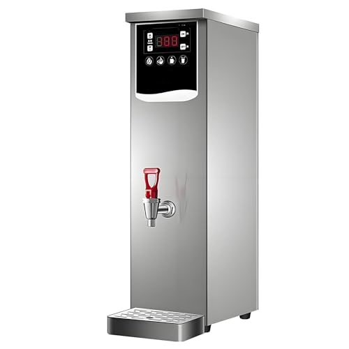Dispensador de Agua Caliente Comercial, hervidor eléctrico de encimera, 2500 W, 60 L/h, Control de Temperatura de Calentamiento Escalonado de 30 a 100 °C, Ideal para té Boba, café,