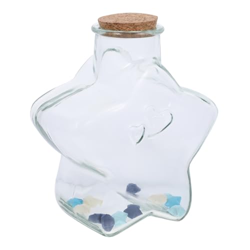 Papier origami bleu SOIMISS : kit DIY étoiles et bouteille en verre