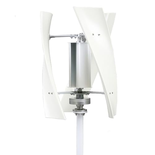 AISINILALAO 48v, Generador Eólico Silencioso de 5000W, 220V-12V Vertical de 3 Aspas, Kit de Generador de Energía Eólica con Controlador MPPT, Adecuado para Sistemas de Energía Eólica/Solar