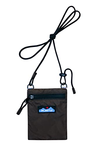 Kavu Waspusk Pouch Passport Crossbody Rope Sling - Blackout #TOP13
