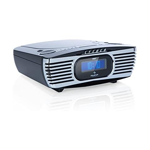 Radiodespertador auna Dreamee DAB+ con Reproductor de CD, Negro Cover