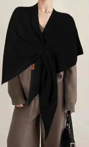 Women's Wool Shawl Wraps Knitted Casual Cashmere Scarf Pashmina Shoulder Cover-ups 2025 Fall Winter Cardigan Wrap2