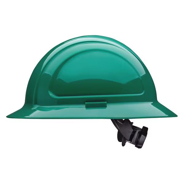 Hard Hat, Polyethylene, 4 Point Ratchet, Type 1, Class E, Green, Mfr: N20R040000-A