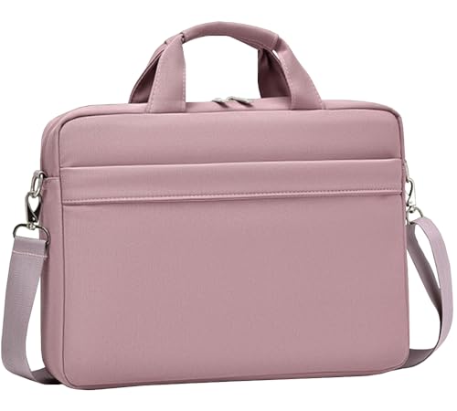 CAAORDKSO Maletín para portátil de 14, 15, 15.6 y 16 pulgadas, a prueba de golpes, impermeable, color rosa