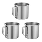 DECHOUS 3 Pack Stainless Steel Toddler Cups with Handles, 5 Oz Each