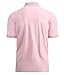 Alex Vando Mens Polo Shirts Short Sleeve Regular Fit Fashion Designed Shirt,Pink,XL