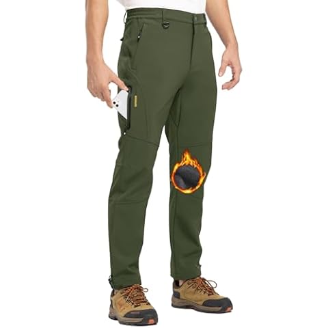 donhobo Men's Waterproof Fleece Lined Trousers Cover
