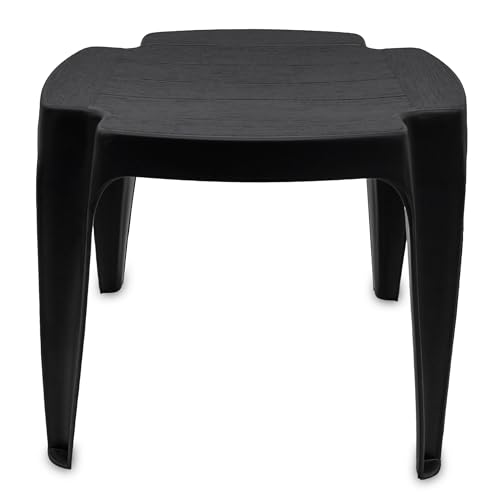 Spetebo Kunststoff Gartenhocker 38x38 cm anthrazit