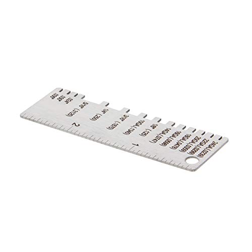 Calibrador de Espesor para Hilo y Lámina de Metal Acero Inoxidable
