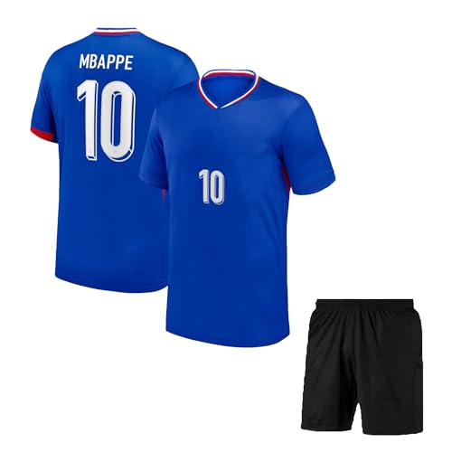 Image of Sports Soccer Home Away Argen Inter Pari AL NSR Boys Football Jersey Boys with Shorts (Kid's, Boy's& Men)