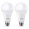 Super Bright 50/100/150W 3-Way A21 LED Light Bulb, 800/1600/2200 Lumens, 2700K Soft White, Non-dimmable, E26 Base, UL Listed, 2-Pack