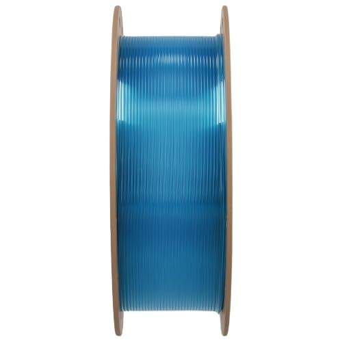 Image of Polymaker Panchroma Translucent PLA Filament 1.75mm, 1kg, Light Blue | Neatly Wound, Semi Transparent PLA, Easy Print & Smooth Feeding, Compatible with Bambu Lab & Most 3D Printers