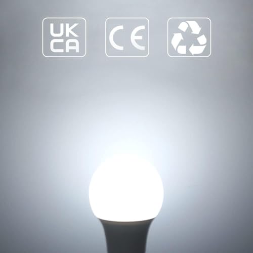 Bayonet Light Bulbs 100W Equivalent, Cool White 6500K,13.5W 1520LM Super Bright LED Bayonet Bulb, Daylight B22 LED Bulbs, BC GLS Energy Saving Lightbulbs Bayonette, Non-dimmable, Pack of 6 - Image 3
