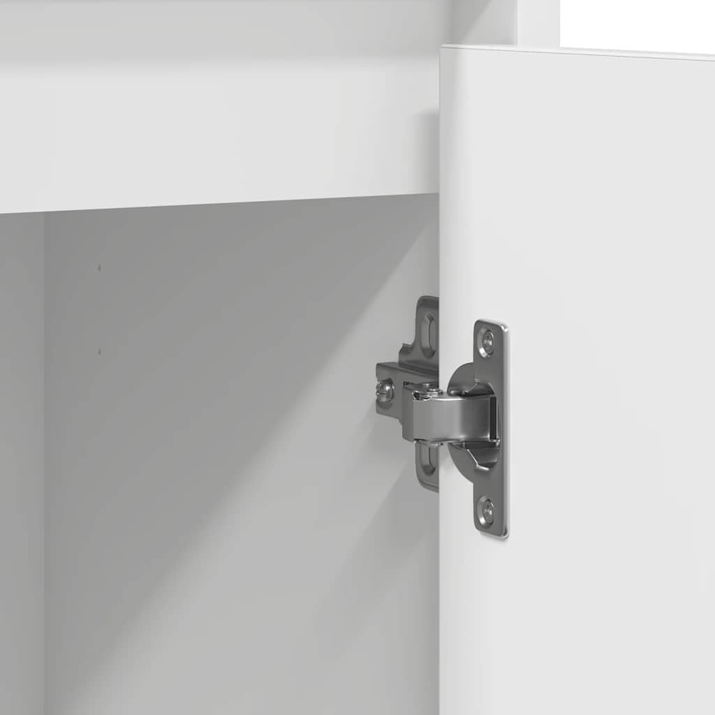 vidaXL Credenza Bianca 85x34x76 cm in Legno Multistrato
