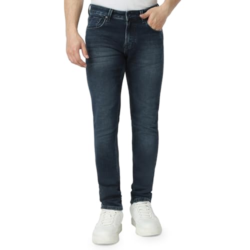 Image of Spykar Men's Slim Fit Low Rise Casual Jeans