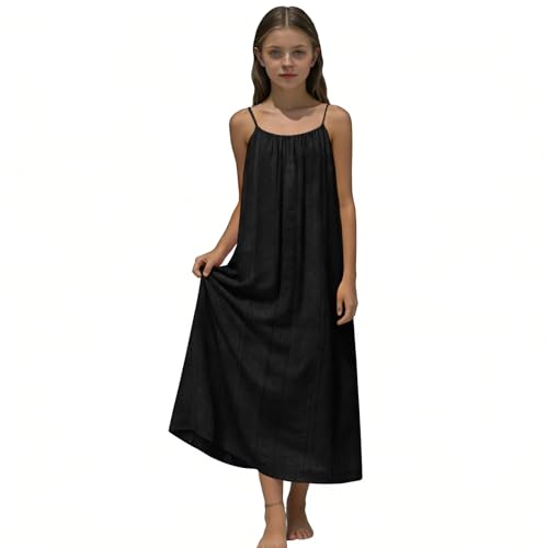 Robe fille débardeur en coton pour les journées d'été et sorties quotidiennes