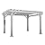Backyard Discovery Hawthorne 12' x 10' Traditional Galvanized Steel Pergola Kit with Shade Sail Canopy, Powder-Coated Finish, All-Season Durability, High-Wind Rating for Outdoor Patio, Deck, Garden