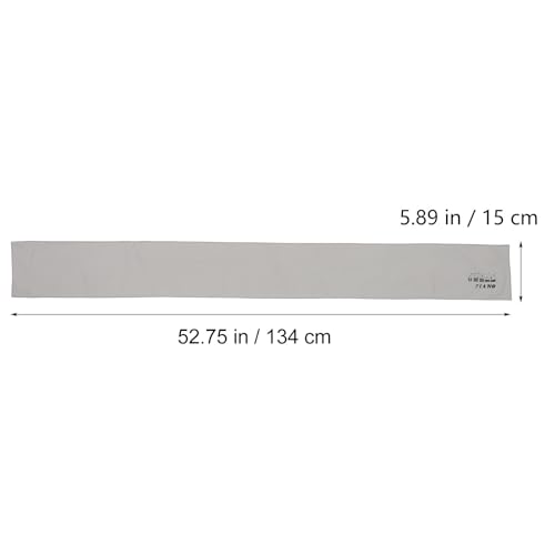 Housse de clavier piano électrique protection lavable microfibre grise - 2