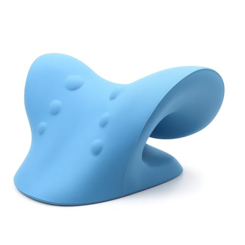 Image of Neck and Shoulder Relxer, Cervical Traction Device for Cervical Pain Relief and Cervical Spine Alignment, Chiropractic Pillow Neck Rest Pillow