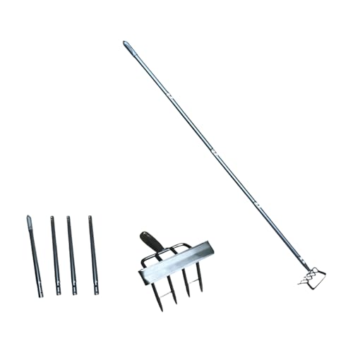 Outil de désherbage à double tête et ensemble de fourchettes à creuser de 160 cm - 2