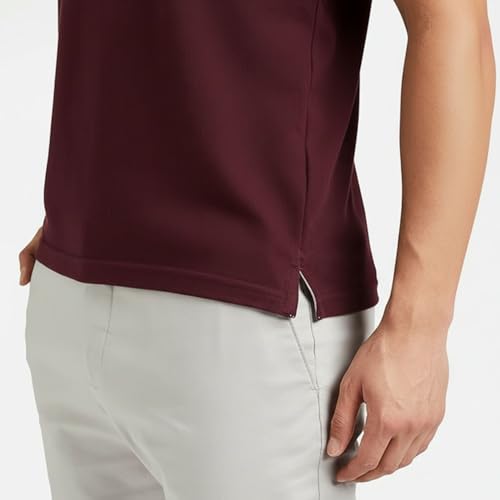 Image of Men's Premium Cotton Pique Polo T-Shirt, Classic Fit Short Sleeve Casual Summer Shirt, Soft & Breathable Fashion Polo