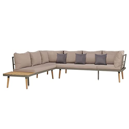Ycfbh 4 Piece Solid Acacia Wood Garden Sofa Set With Cushions Outdoor Lounge Sets Patio Furniture Weather Resistant #TOP3