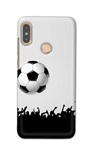 Image of Printed Hard Back Cover Case for Mi Redmi Note 5 Pro Back Cover (Football Icon) -702